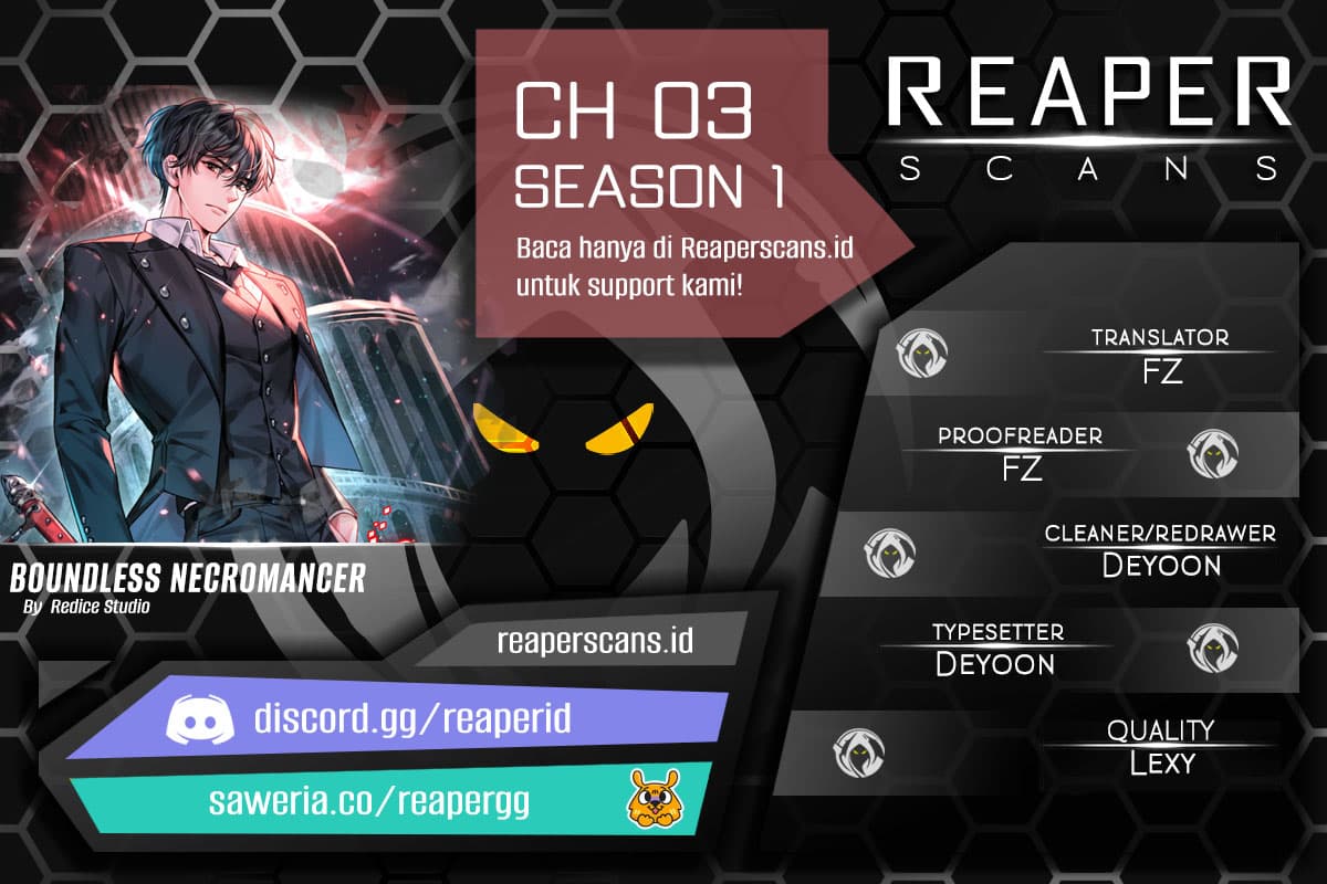Baca Boundless Necromancer - Chapter 3 halaman 1