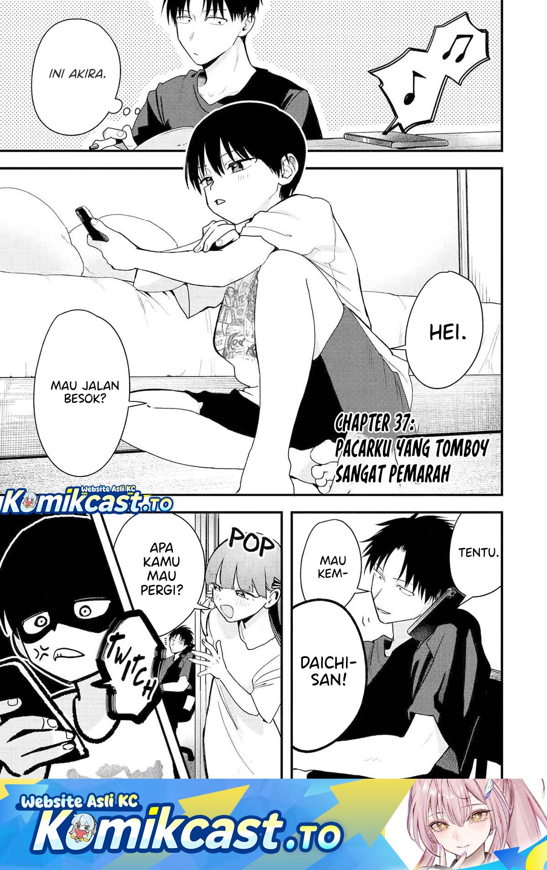 Baca Boyish Kanojo ga Kawai-sugiru - Chapter 37 halaman 2