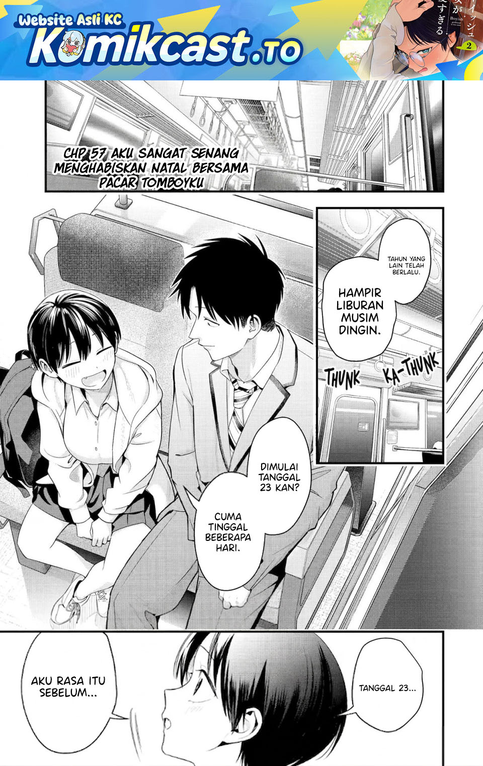 Baca Boyish Kanojo ga Kawai-sugiru - Chapter 57 halaman 2