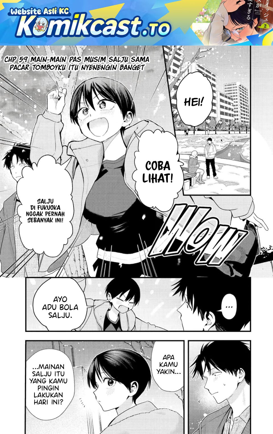 Baca Boyish Kanojo ga Kawai-sugiru - Chapter 59 halaman 2