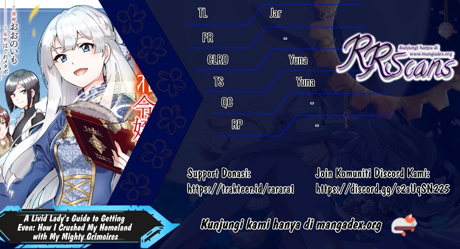 Buchigire Reijou wa Houfuku wo Chikaimashita. ~Madousho no Chikara de Sokoku wo Tataki Tsubushimasu~ Chapter 33 - Page 1