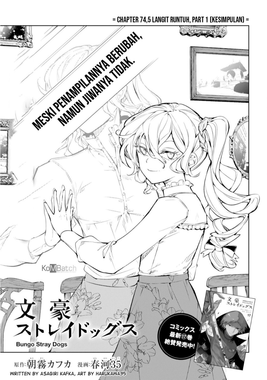 Baca Bungou Stray Dogs - Chapter 74.5 halaman 2