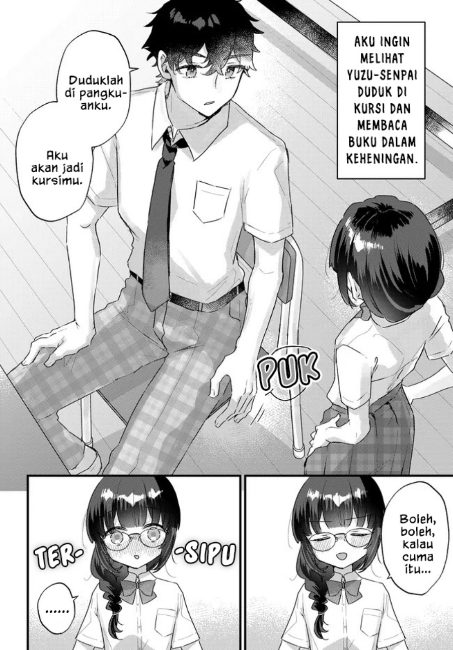 Chiisakute Kawaii Bungeibu no Chiteki na Senpai o, Hiza no Ue ni Nosetara Mainichi Suwattekuru you ni natta Chapter 1 - Page 12