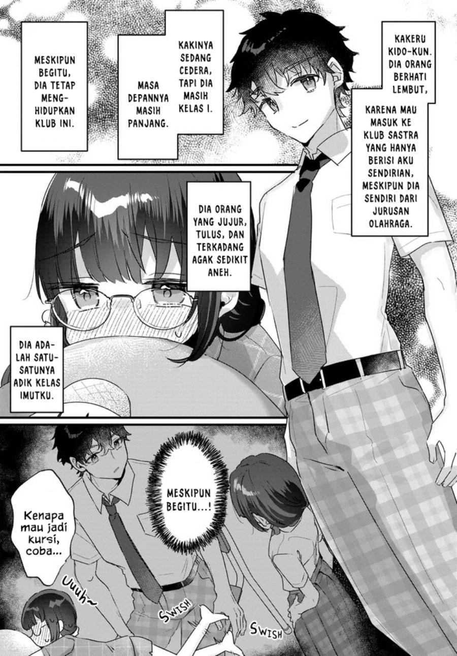 Chiisakute Kawaii Bungeibu no Chiteki na Senpai o, Hiza no Ue ni Nosetara Mainichi Suwattekuru you ni natta Chapter 1 - Page 21