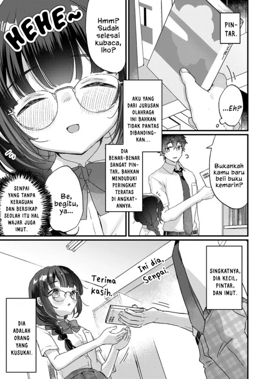 Chiisakute Kawaii Bungeibu no Chiteki na Senpai o, Hiza no Ue ni Nosetara Mainichi Suwattekuru you ni natta Chapter 1 - Page 5