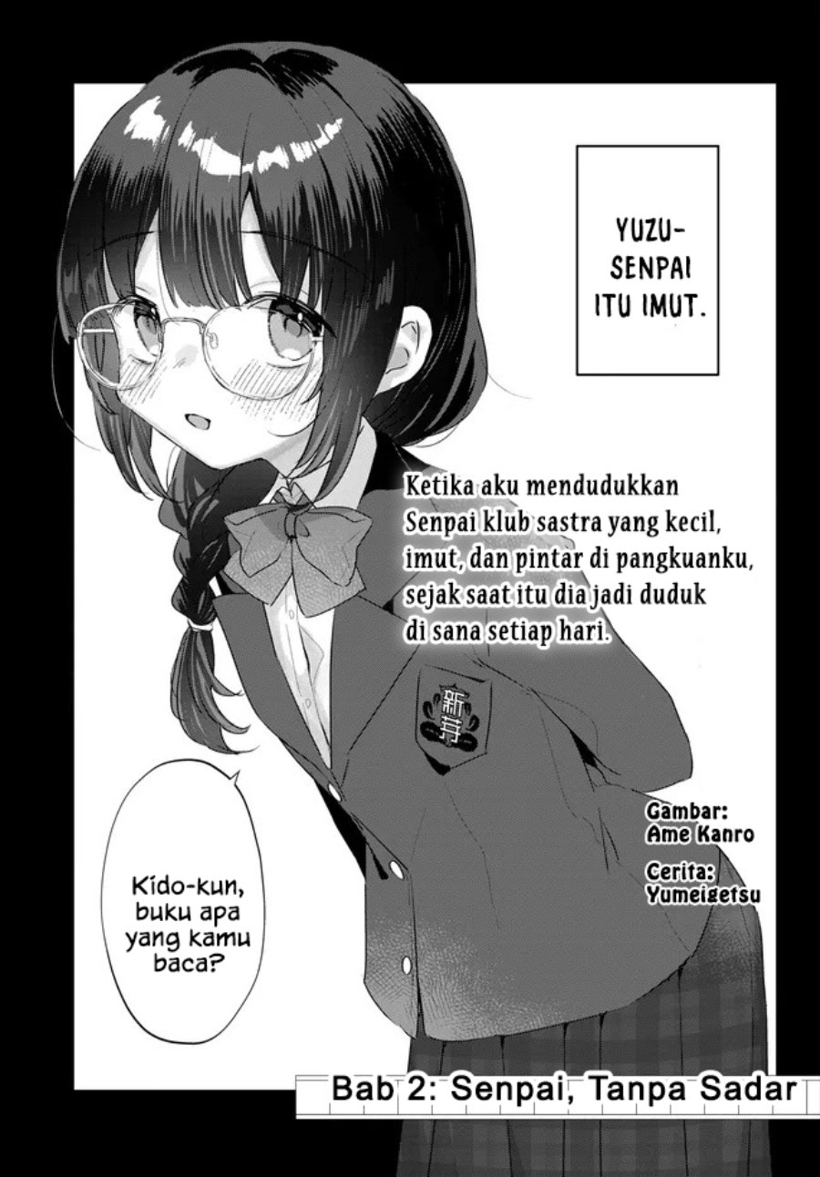 Chiisakute Kawaii Bungeibu no Chiteki na Senpai o, Hiza no Ue ni Nosetara Mainichi Suwattekuru you ni natta Chapter 2.1 - Page 1