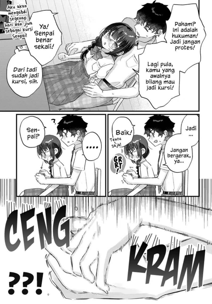 Chiisakute Kawaii Bungeibu no Chiteki na Senpai o, Hiza no Ue ni Nosetara Mainichi Suwattekuru you ni natta Chapter 3.1 - Page 6