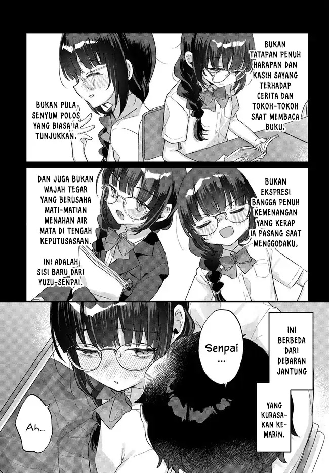 Chiisakute Kawaii Bungeibu no Chiteki na Senpai o, Hiza no Ue ni Nosetara Mainichi Suwattekuru you ni natta Chapter 3.2 - Page 1