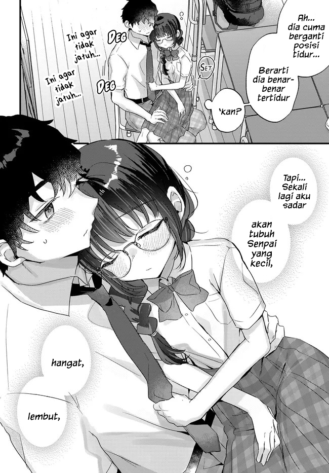 Chiisakute Kawaii Bungeibu no Chiteki na Senpai o, Hiza no Ue ni Nosetara Mainichi Suwattekuru you ni natta Chapter 4.1 - Page 12