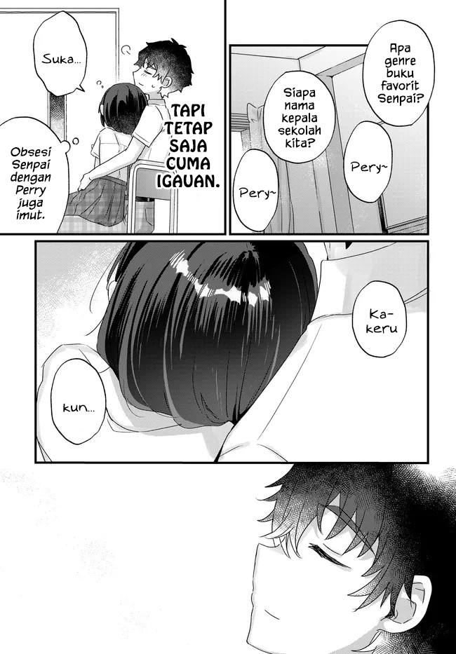 Chiisakute Kawaii Bungeibu no Chiteki na Senpai o, Hiza no Ue ni Nosetara Mainichi Suwattekuru you ni natta Chapter 4.1 - Page 15