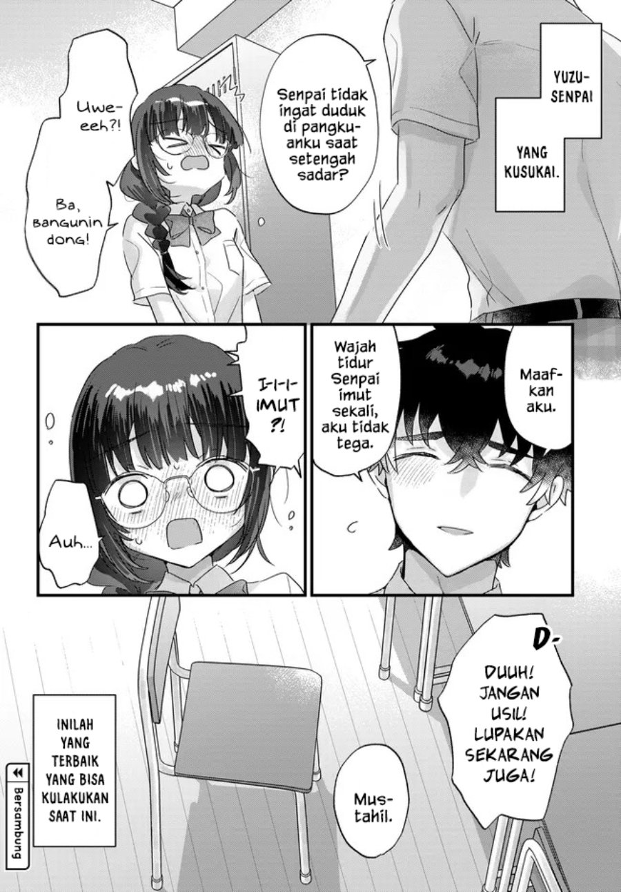 Chiisakute Kawaii Bungeibu no Chiteki na Senpai o, Hiza no Ue ni Nosetara Mainichi Suwattekuru you ni natta Chapter 4.2 - Page 12