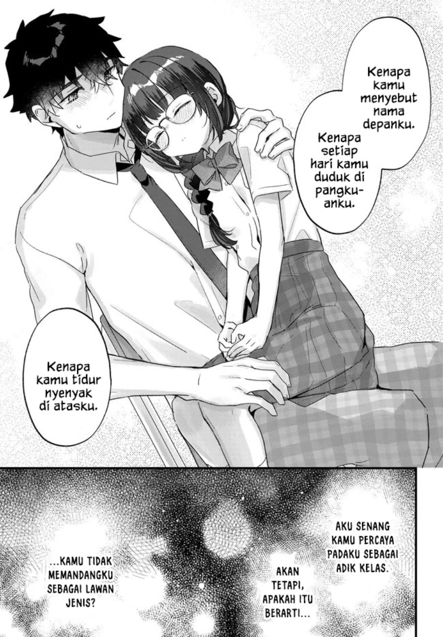Chiisakute Kawaii Bungeibu no Chiteki na Senpai o, Hiza no Ue ni Nosetara Mainichi Suwattekuru you ni natta Chapter 4.2 - Page 5