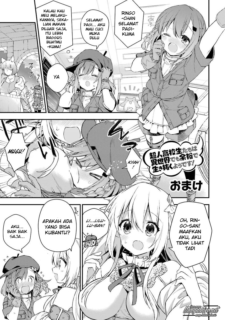 Baca Choujin Koukousei-tachi wa Isekai demo Yoyuu de Ikinuku you desu! - Chapter 31.1 halaman 2