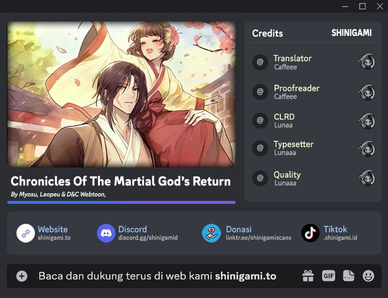 Baca Chronicles Of The Martial God's Return - Chapter 168 halaman 1