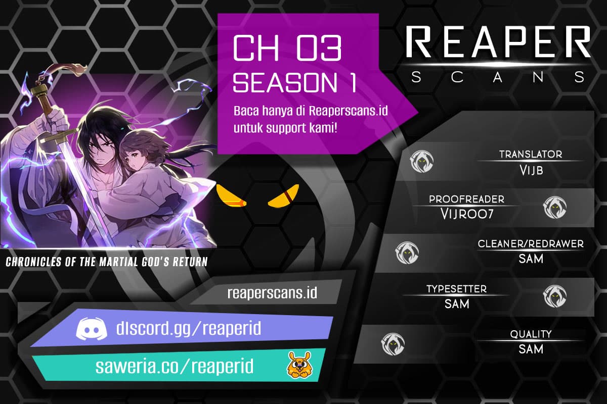 Baca Chronicles Of The Martial God's Return - Chapter 3 halaman 1