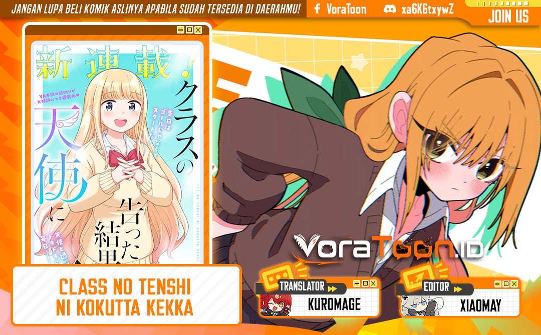 Baca Class no Tenshi ni Kokutta Kekka Chapter 1 Bahasa Indonesia page 6