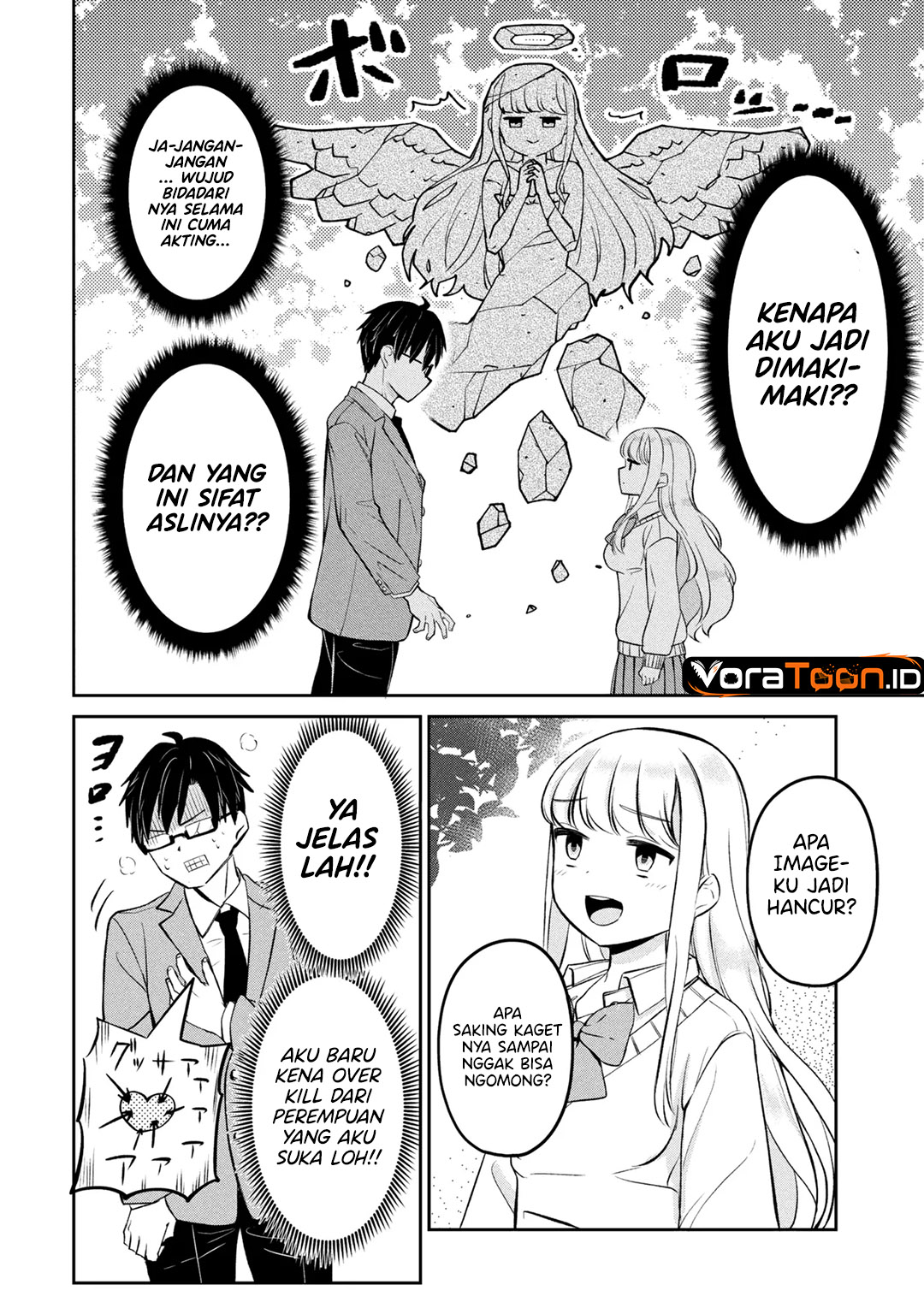 Baca Class no Tenshi ni Kokutta Kekka Chapter 1 Bahasa Indonesia page 28