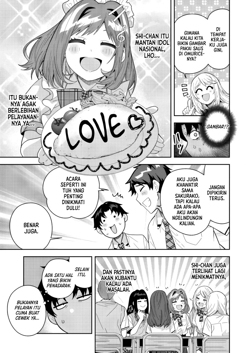 Baca Classmate no Moto Idol ga, Tonikaku Kyodou Fushin Nan desu - Chapter 25 halaman 19