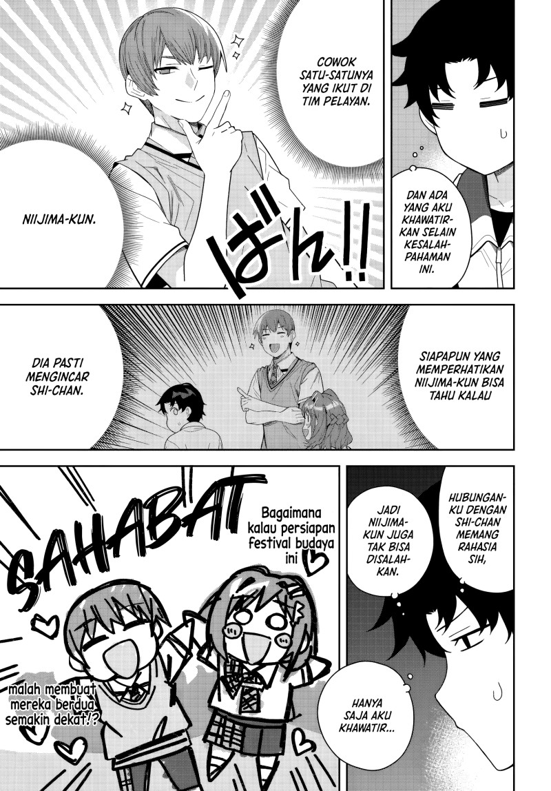Baca Classmate no Moto Idol ga, Tonikaku Kyodou Fushin Nan desu - Chapter 26 halaman 3