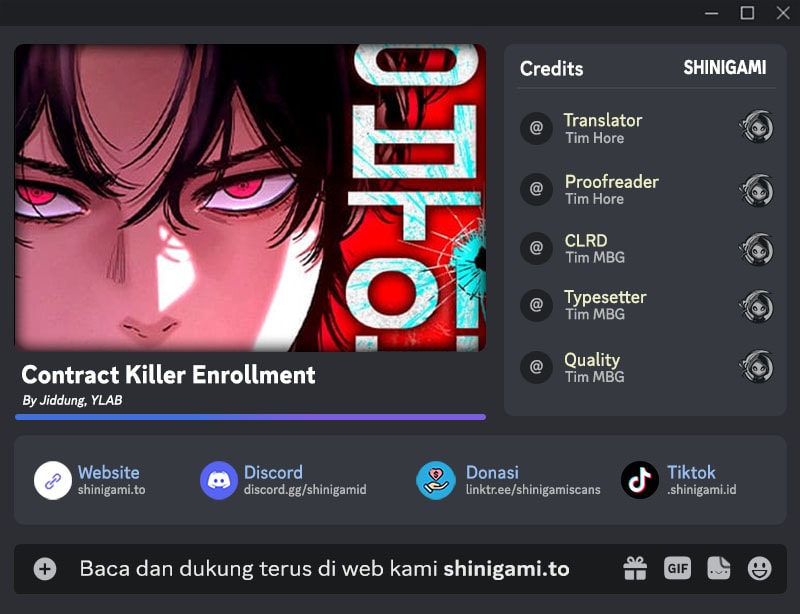 Baca Contract Killer Enrollment - Chapter 1 halaman 1