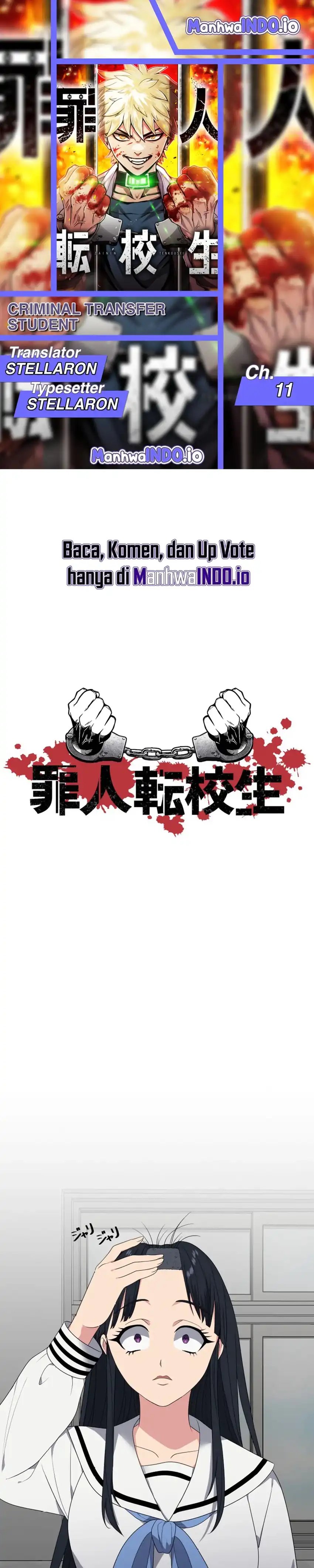Baca Criminal Transfer Student - Chapter 11 halaman 1