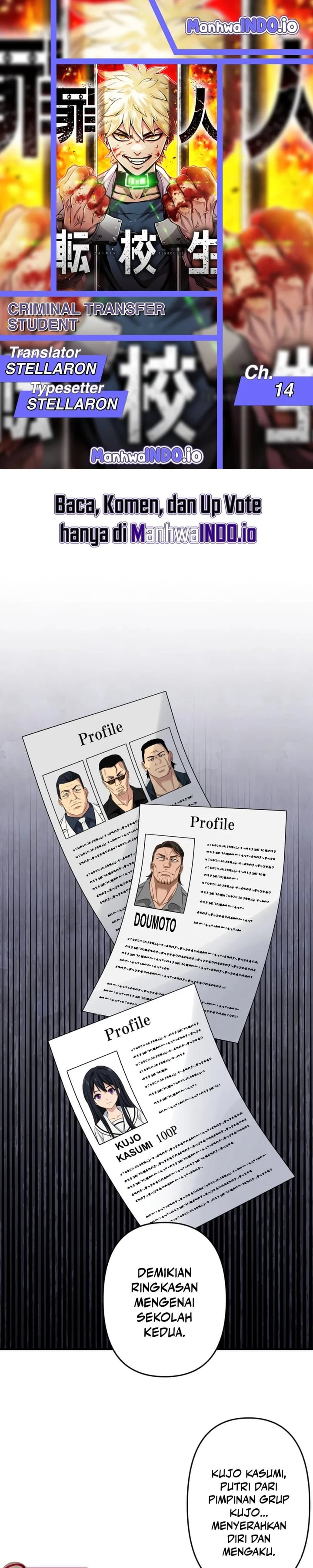 Baca Criminal Transfer Student - Chapter 14 halaman 1