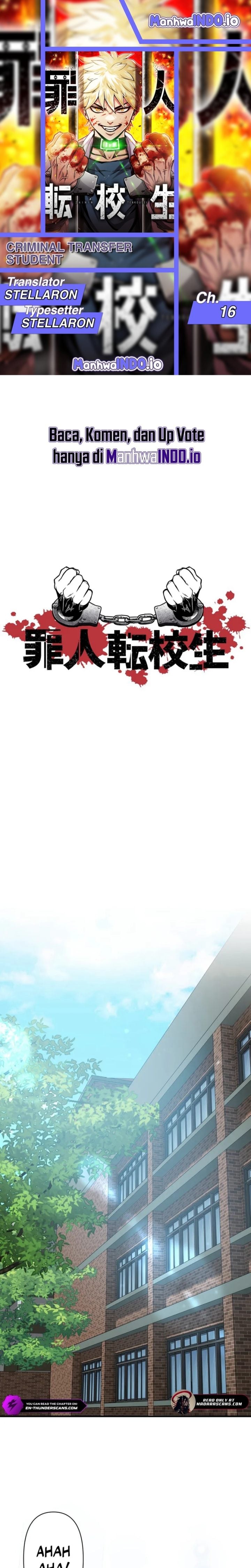 Baca Criminal Transfer Student - Chapter 16 halaman 1