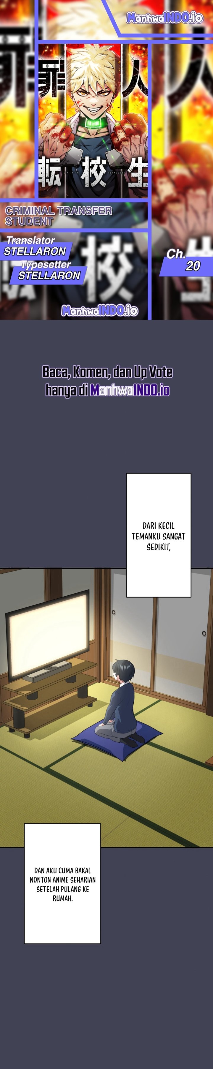 Baca Criminal Transfer Student - Chapter 20 halaman 1