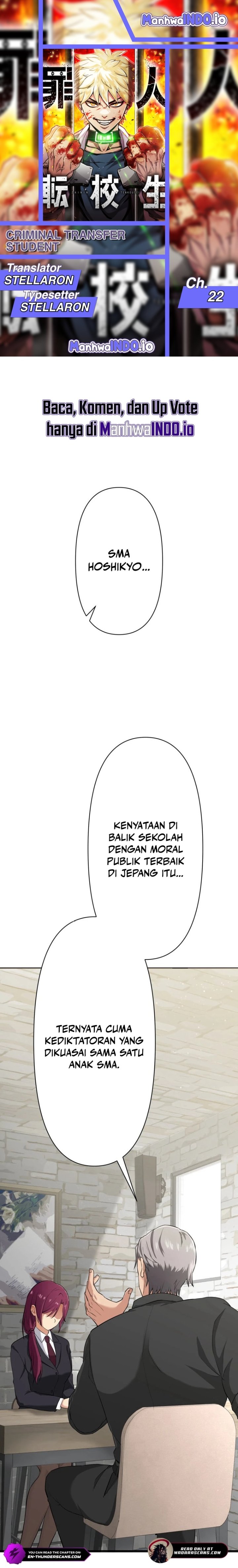 Baca Criminal Transfer Student - Chapter 22 halaman 1