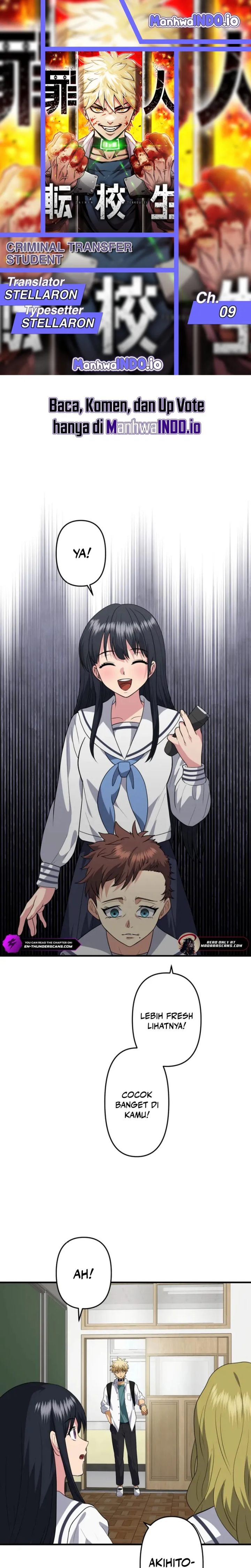 Baca Criminal Transfer Student - Chapter 9 halaman 1