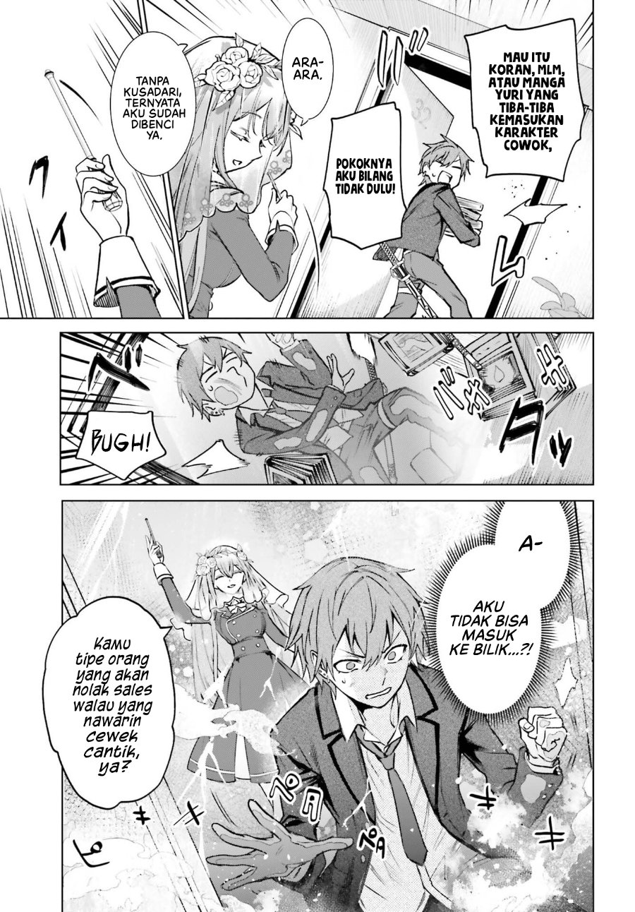 Danshi Kinsei Game Sekai de Ore ga Yarubeki Yuiitsu no Koto – Yuri no Ma ni Hasamaru Otoko to Shite Tensei shite shimaimashita Chapter 17 - Page 4