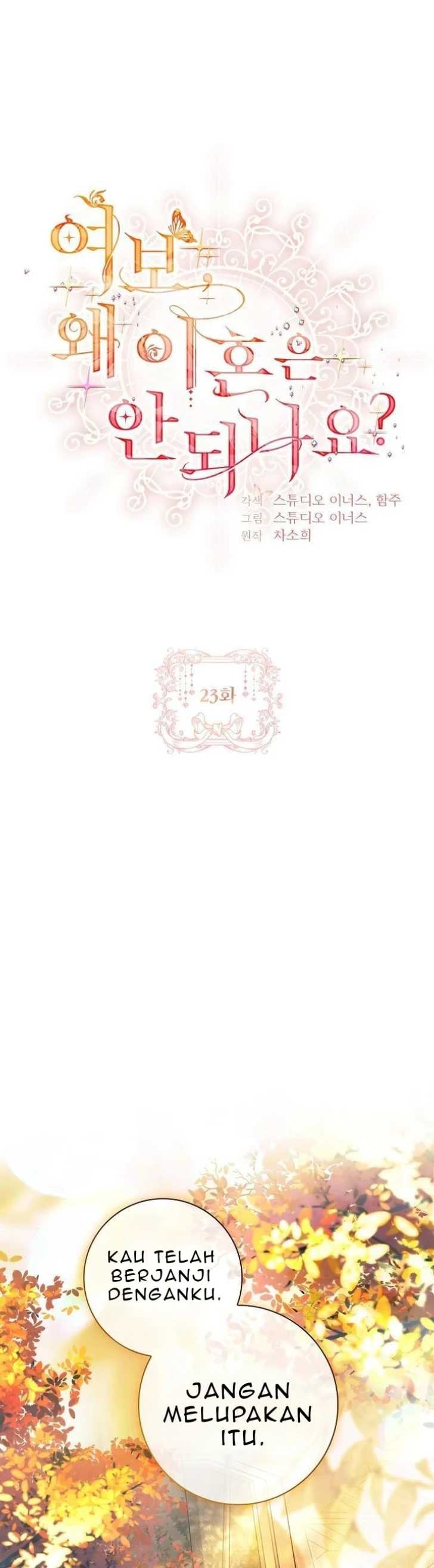 Baca Darling, Why Can’t We Divorce? - Chapter 23 halaman 1
