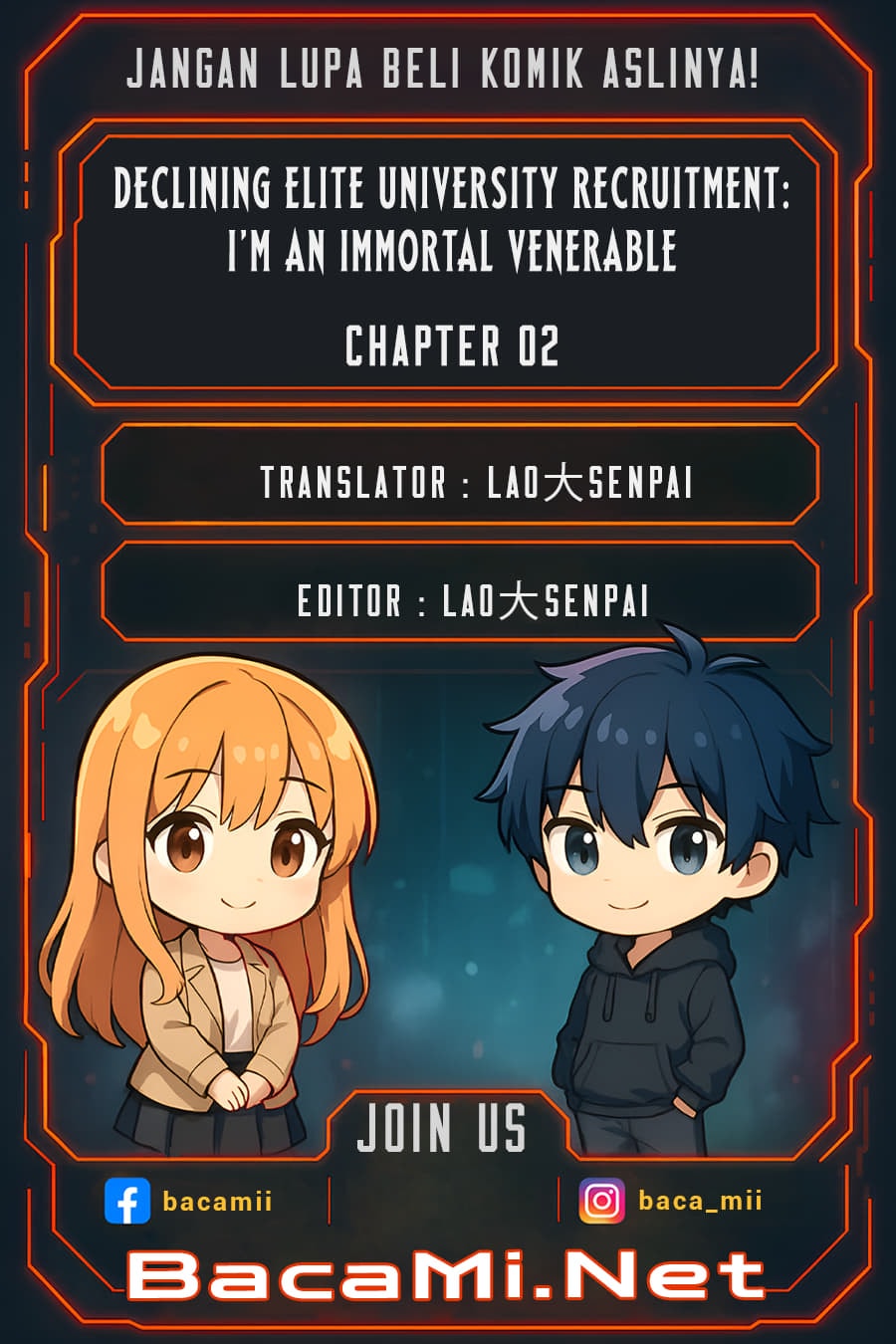 Baca Declining Elite University Recruitment: I'm an Immortal Venerable - Chapter 2 halaman 1