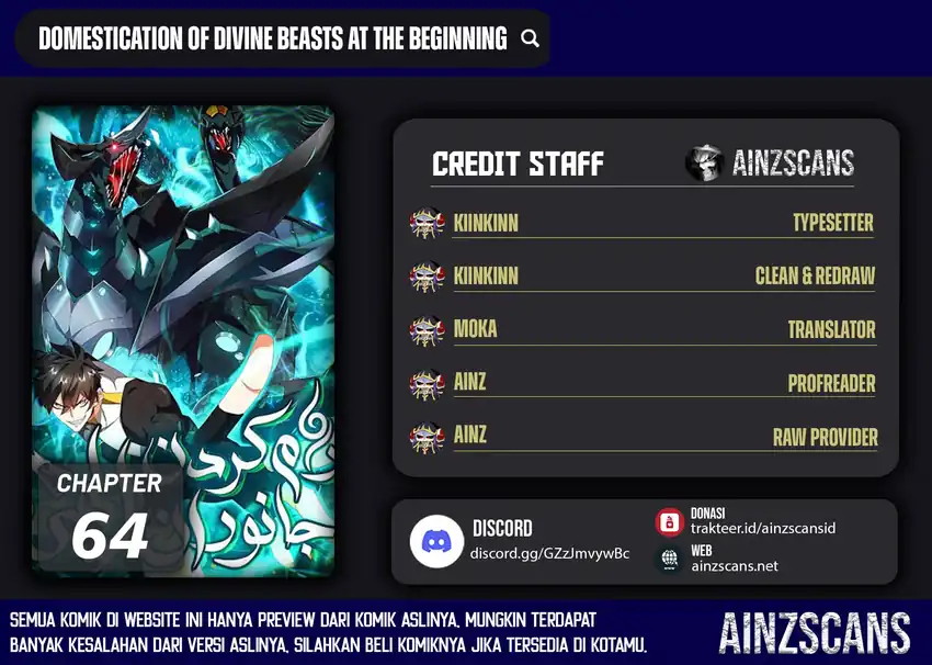 Baca Domestication of Divine Beasts at the Beginning - Chapter 64 halaman 1
