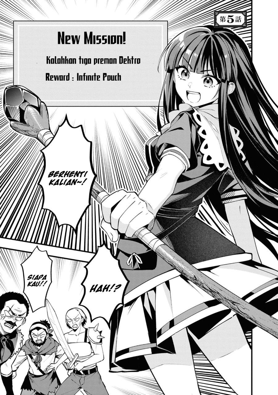 Baca Doumo, Butsuyoku no Seijo desu: Musou Skill "Clear Houshuu" de Seidai ni Kanchigai Saremashita - Chapter 5 halaman 2