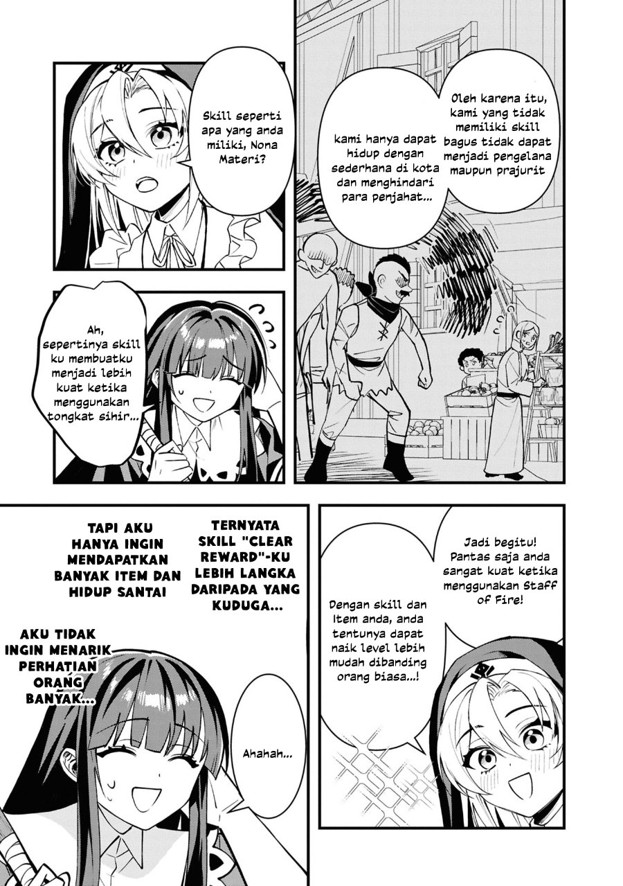 Baca Doumo, Butsuyoku no Seijo desu: Musou Skill "Clear Houshuu" de Seidai ni Kanchigai Saremashita - Chapter 5 halaman 26