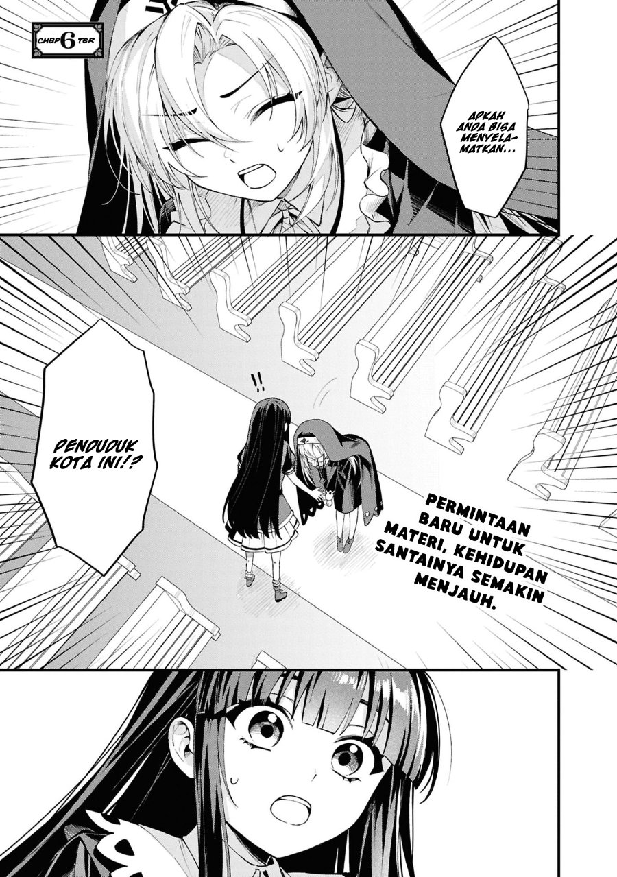 Baca Doumo, Butsuyoku no Seijo desu: Musou Skill "Clear Houshuu" de Seidai ni Kanchigai Saremashita - Chapter 6 halaman 2