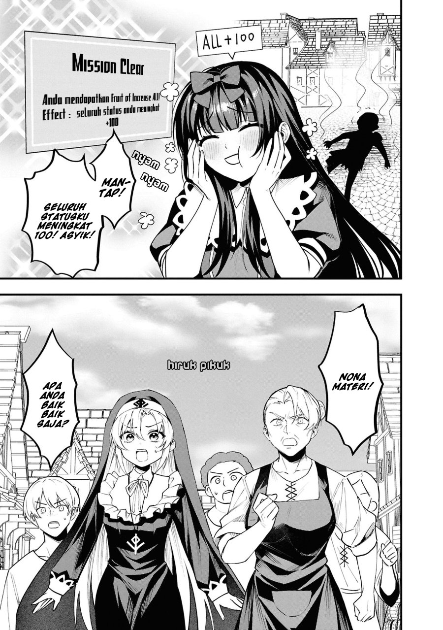 Baca Doumo, Butsuyoku no Seijo desu: Musou Skill "Clear Houshuu" de Seidai ni Kanchigai Saremashita - Chapter 6 halaman 25