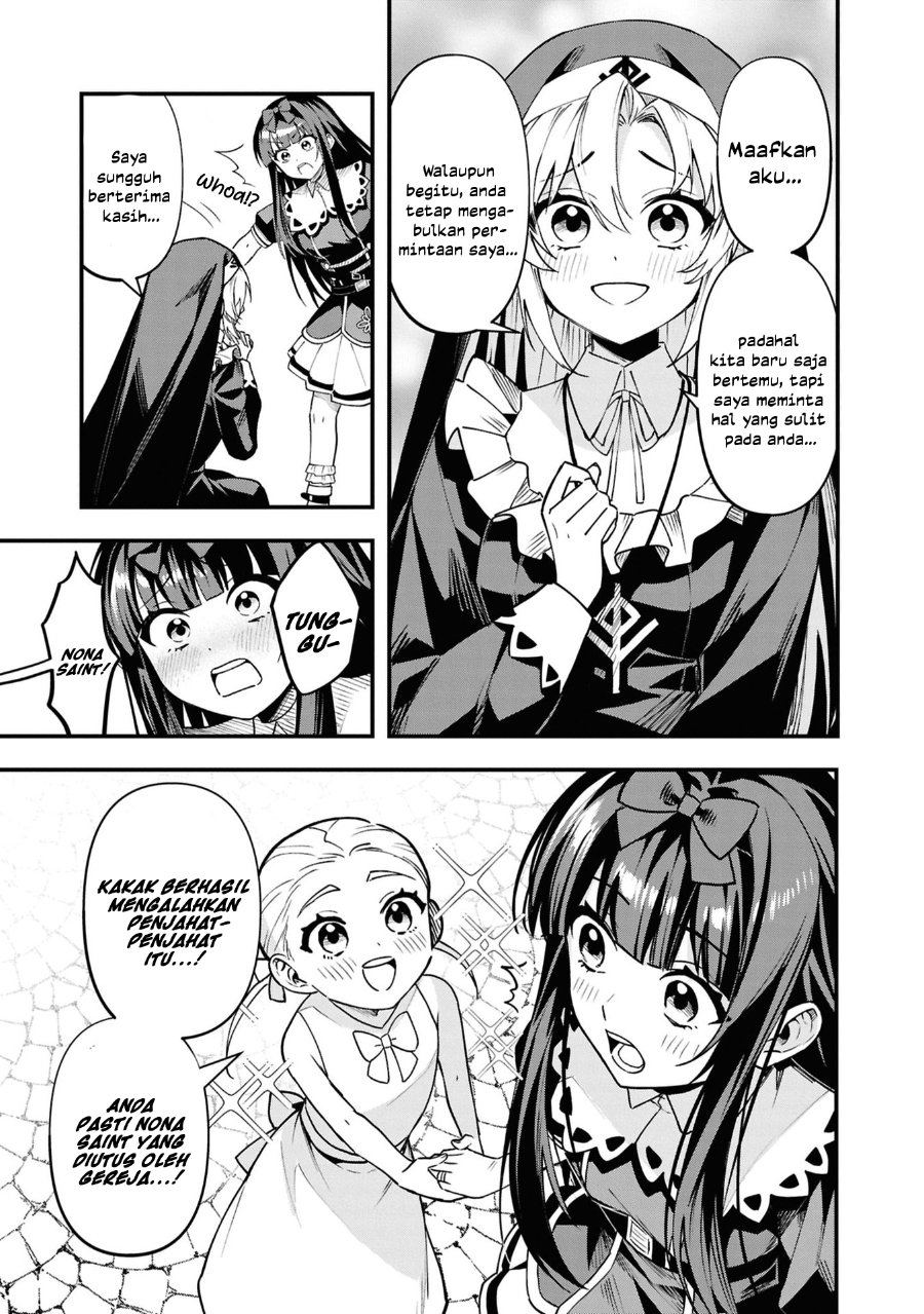 Baca Doumo, Butsuyoku no Seijo desu: Musou Skill "Clear Houshuu" de Seidai ni Kanchigai Saremashita - Chapter 6 halaman 27