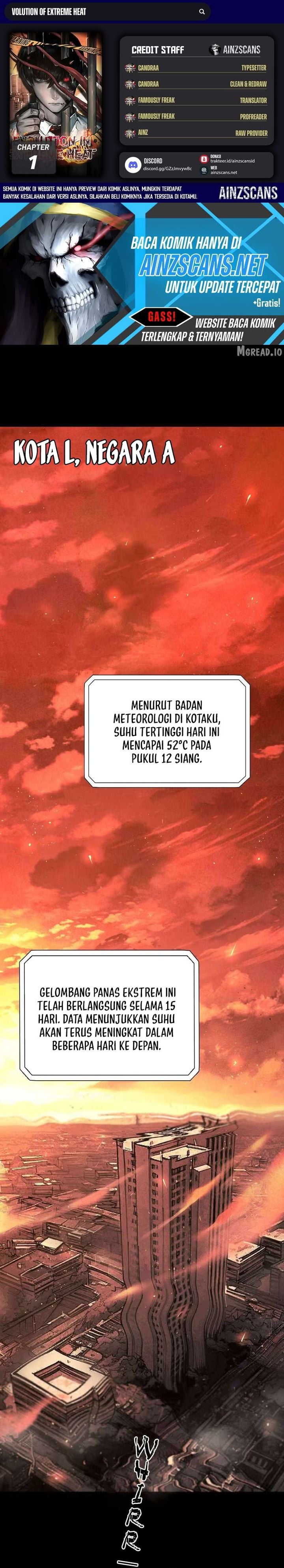 Baca Evolution of Extreme Heat - Chapter 1 halaman 1