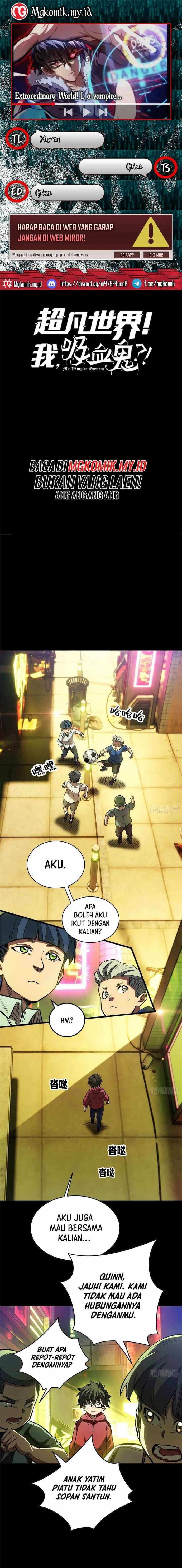 Baca Extraordinary World?! Me… A Vampire?! - Chapter 2 halaman 1
