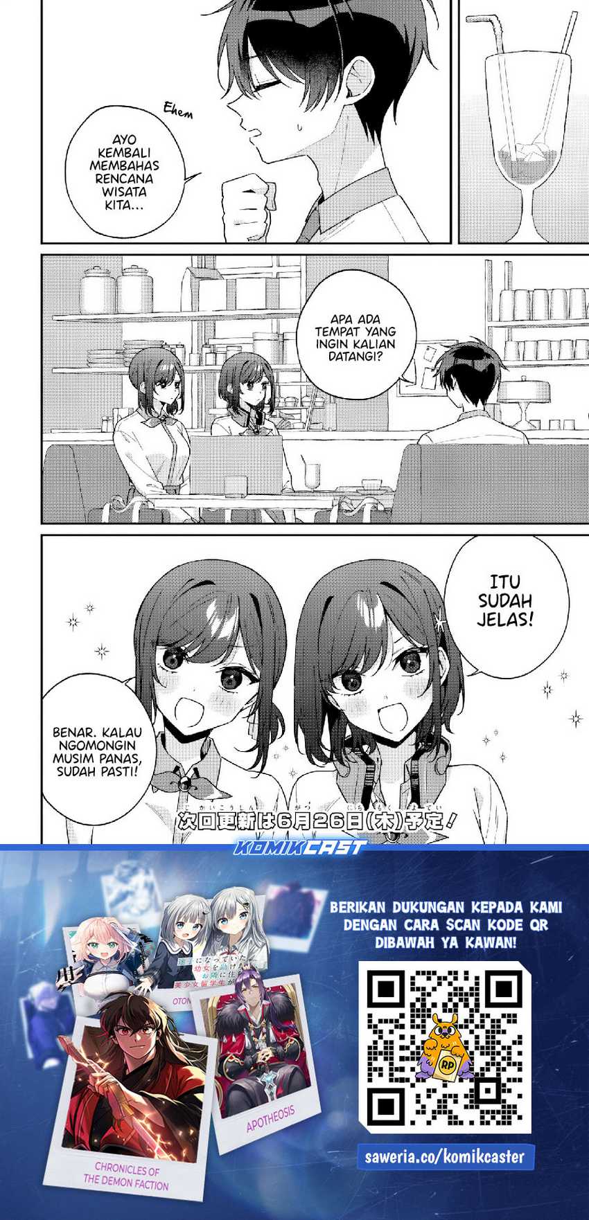 Baca Futago Matomete Kanojo Ni Shinai - Chapter 12.2 halaman 10