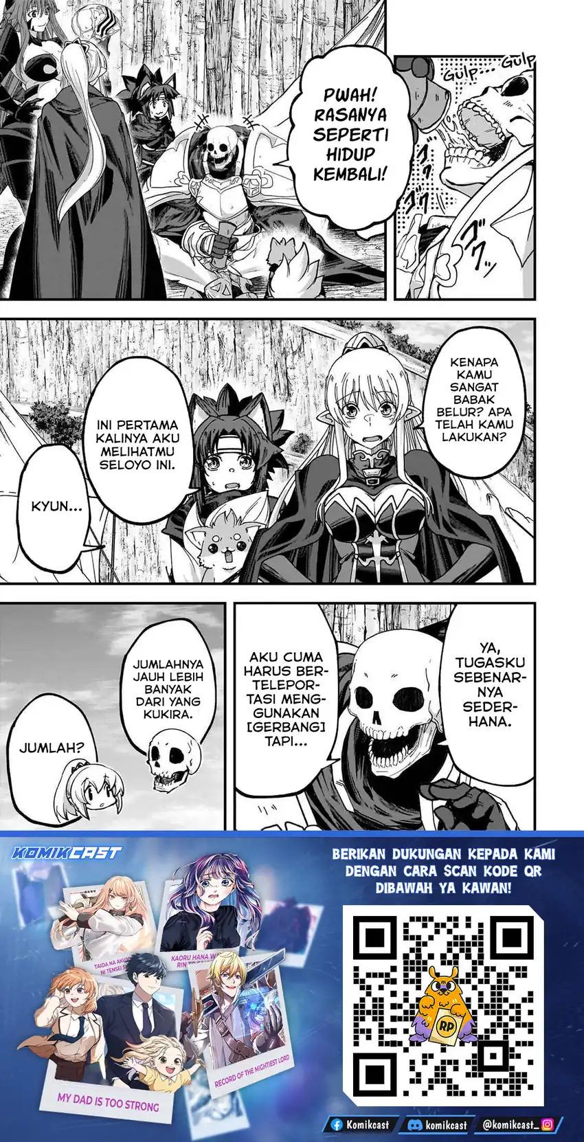Baca Gaikotsu Kishi-sama, Tadaima Isekai e Odekakechuu - Chapter 69.1 halaman 14