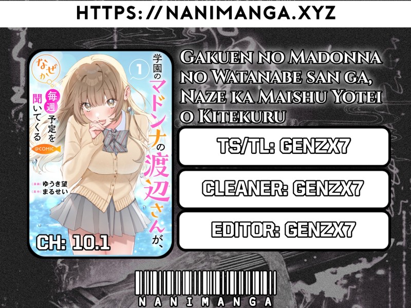 Baca Gakuen no Madonna no Watanabe san ga, Naze ka Maishu Yotei wo Kitekuru - Chapter 10.1 halaman 1