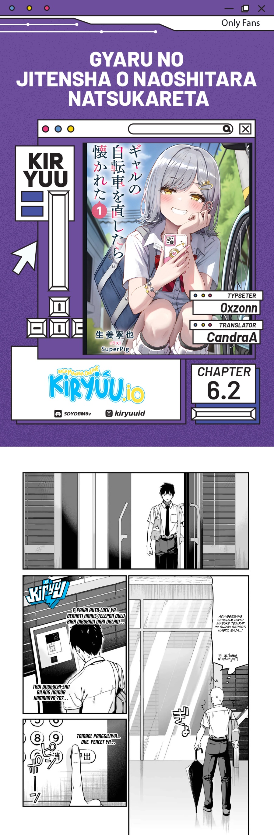 Gal no Jitensha wo Naoshitara Natsukareta Chapter 6.2 - Page 1