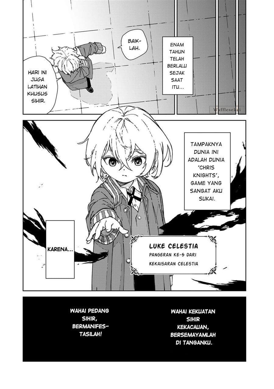 Baca Game Kaishi Mae ni Shini Mob Akuyaku Ouji ni Tensei shita Ore - Chapter 1 halaman 8