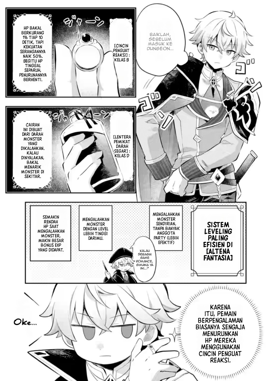 Baca Game Sekai no Mob Akuyaku ni Tensei shita node Last Boss wo Mezashitemita - Chapter 4.2 halaman 3