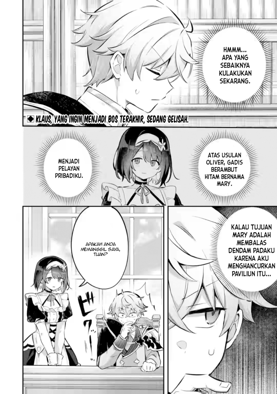 Baca Game Sekai no Mob Akuyaku ni Tensei shita node Last Boss wo Mezashitemita - Chapter 4.5 halaman 3