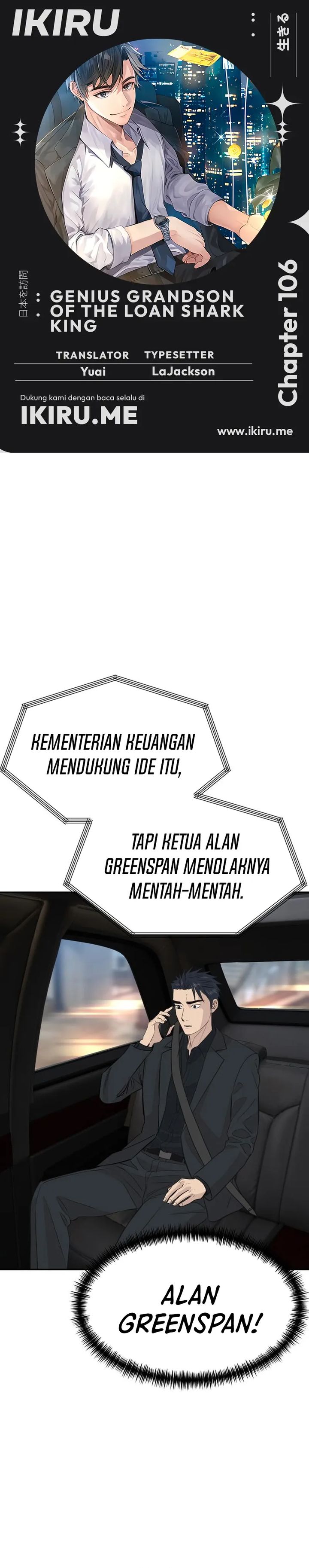 Baca Genius Grandson of the Loan Shark King - Chapter 106 halaman 1