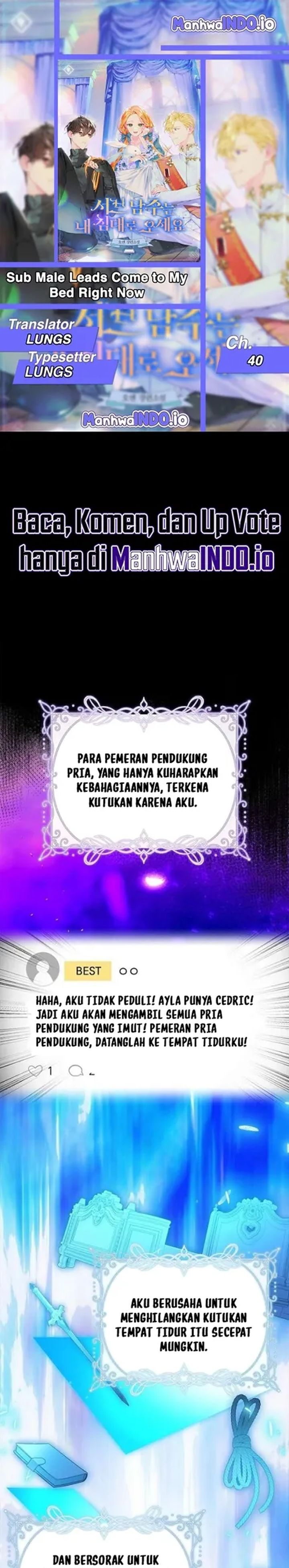 Baca Get in My Bed, Supporting Male Leads! - Chapter 40 halaman 1